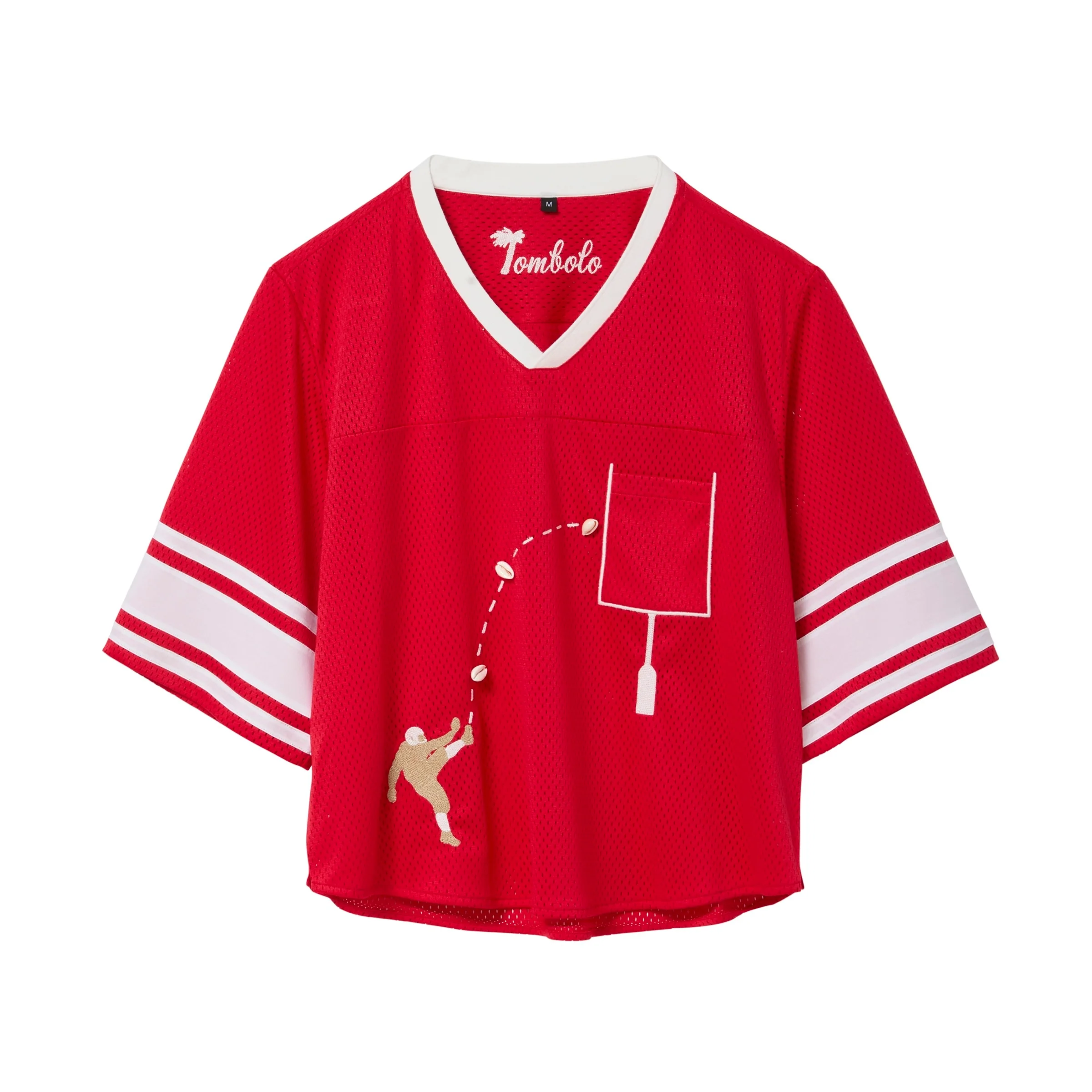'Doink!' ~ Relaxed Crop Cut (Red)