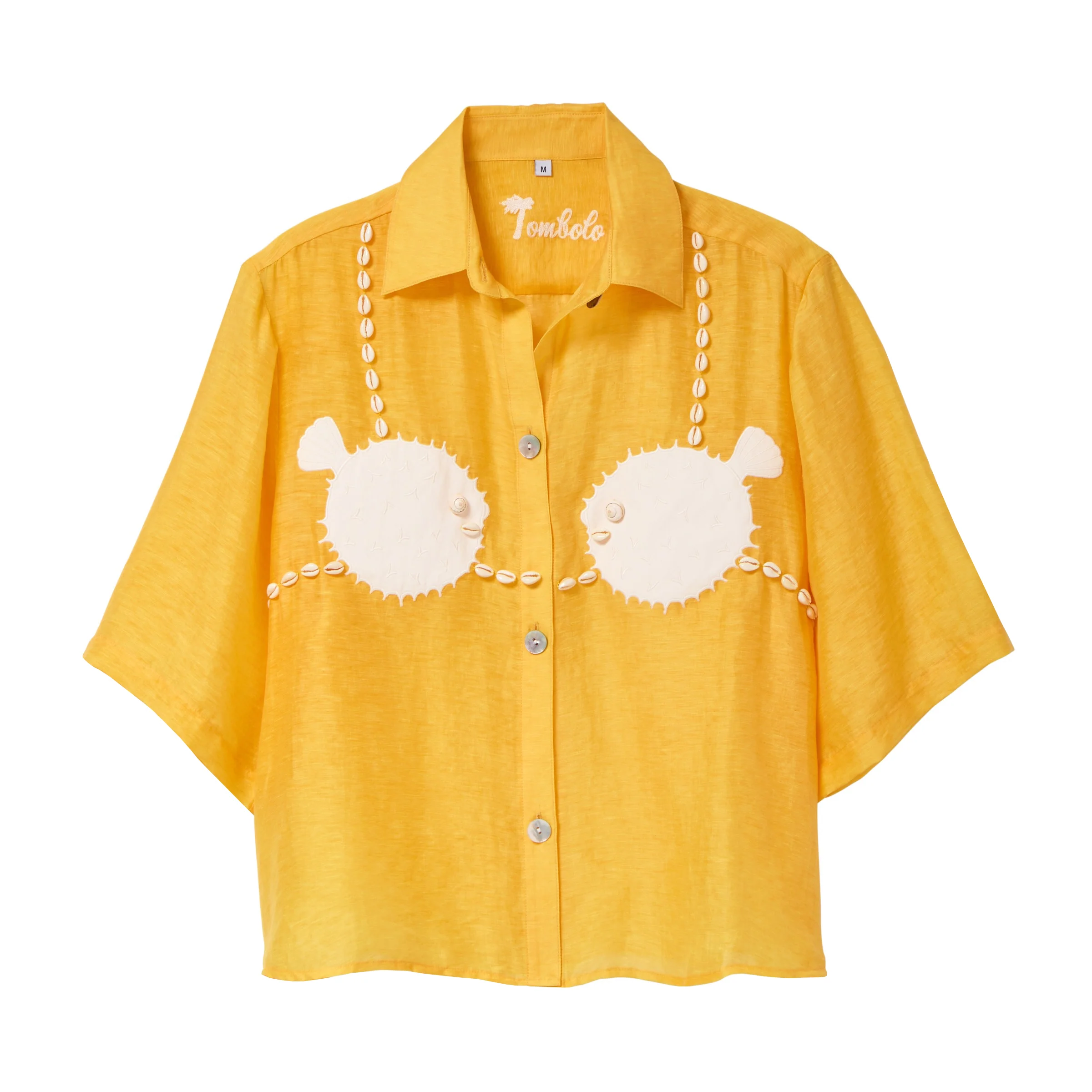 'Puff-Up Bra' ~ Relaxed Crop Cut (Yellow)