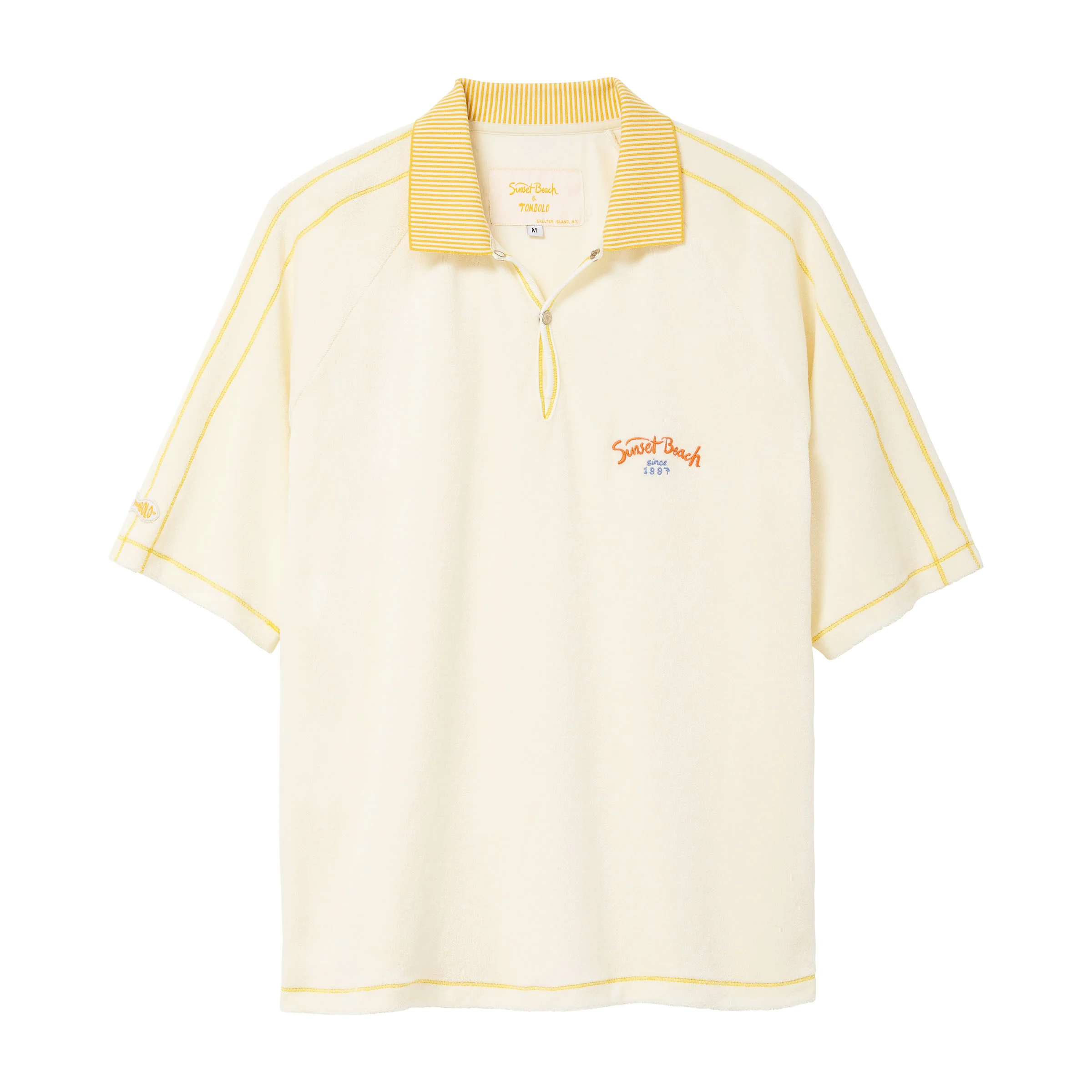 'Sunset Beach' Raglan Terry Polo