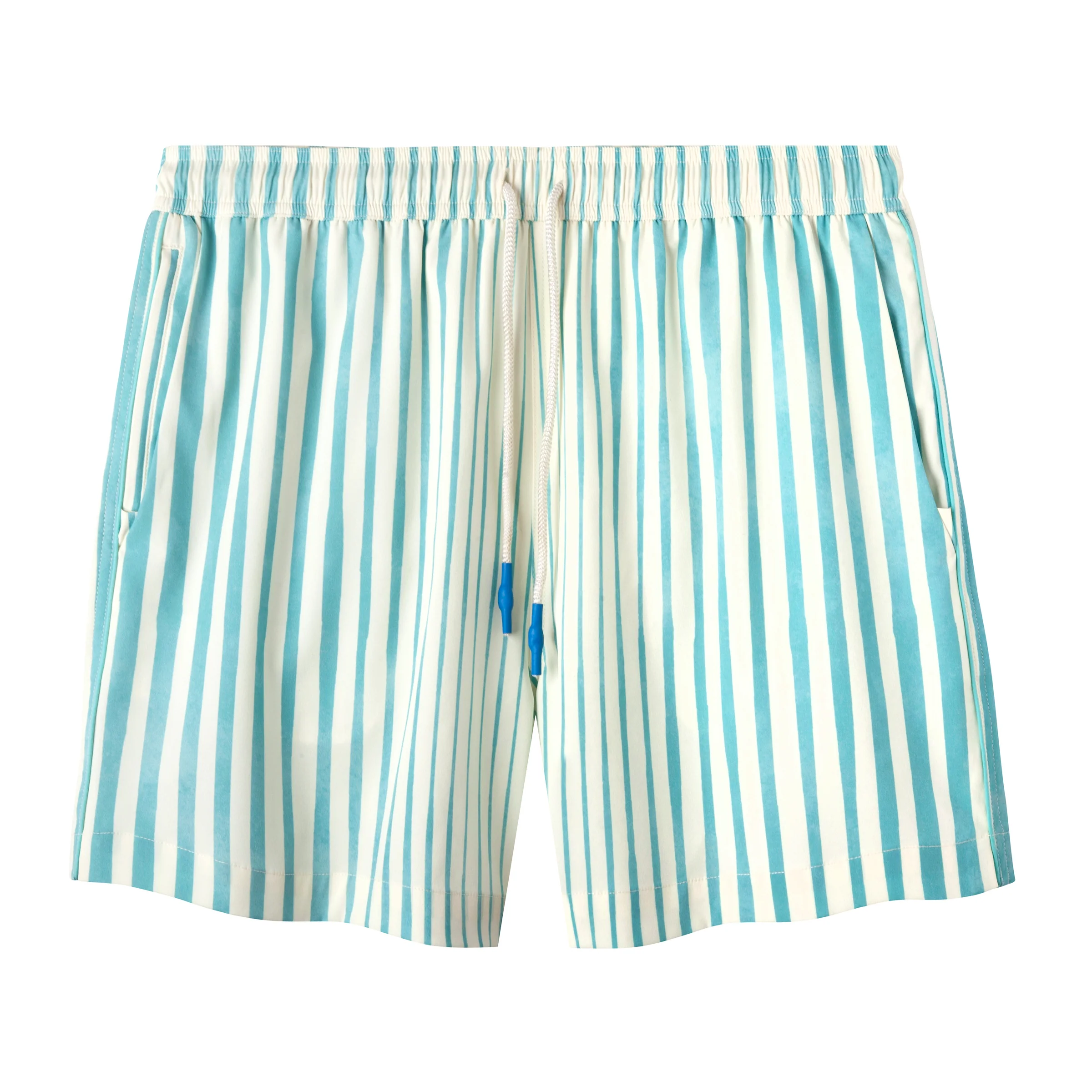'Striper' Swim Trunks (Blue)