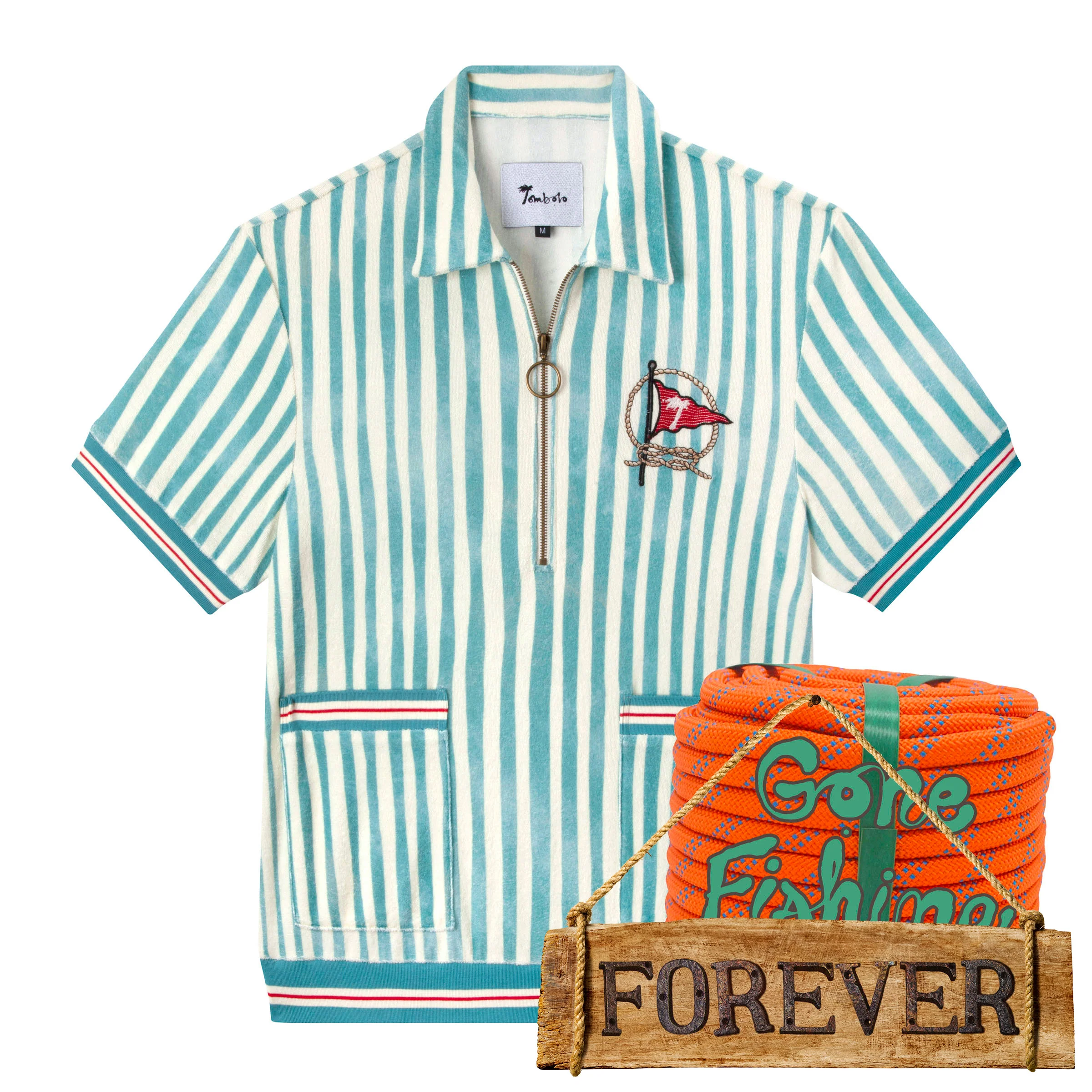 'Striper' Cabana (Blue)