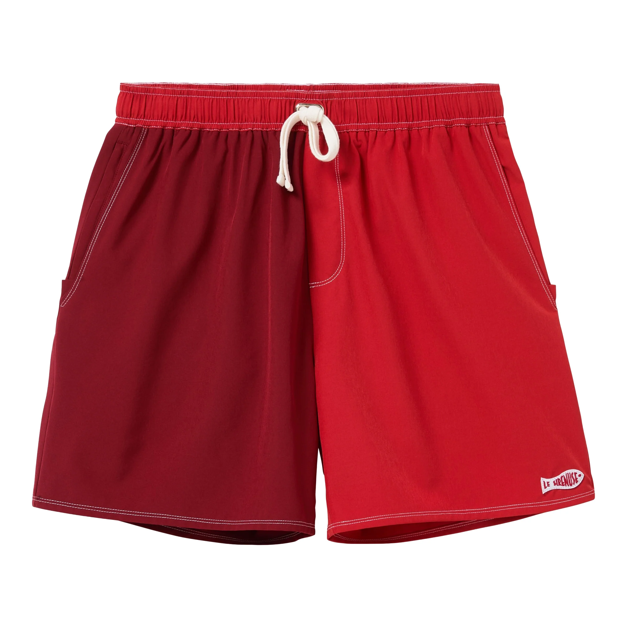 'Le Sirenuse' Guppy Trunks (Red)