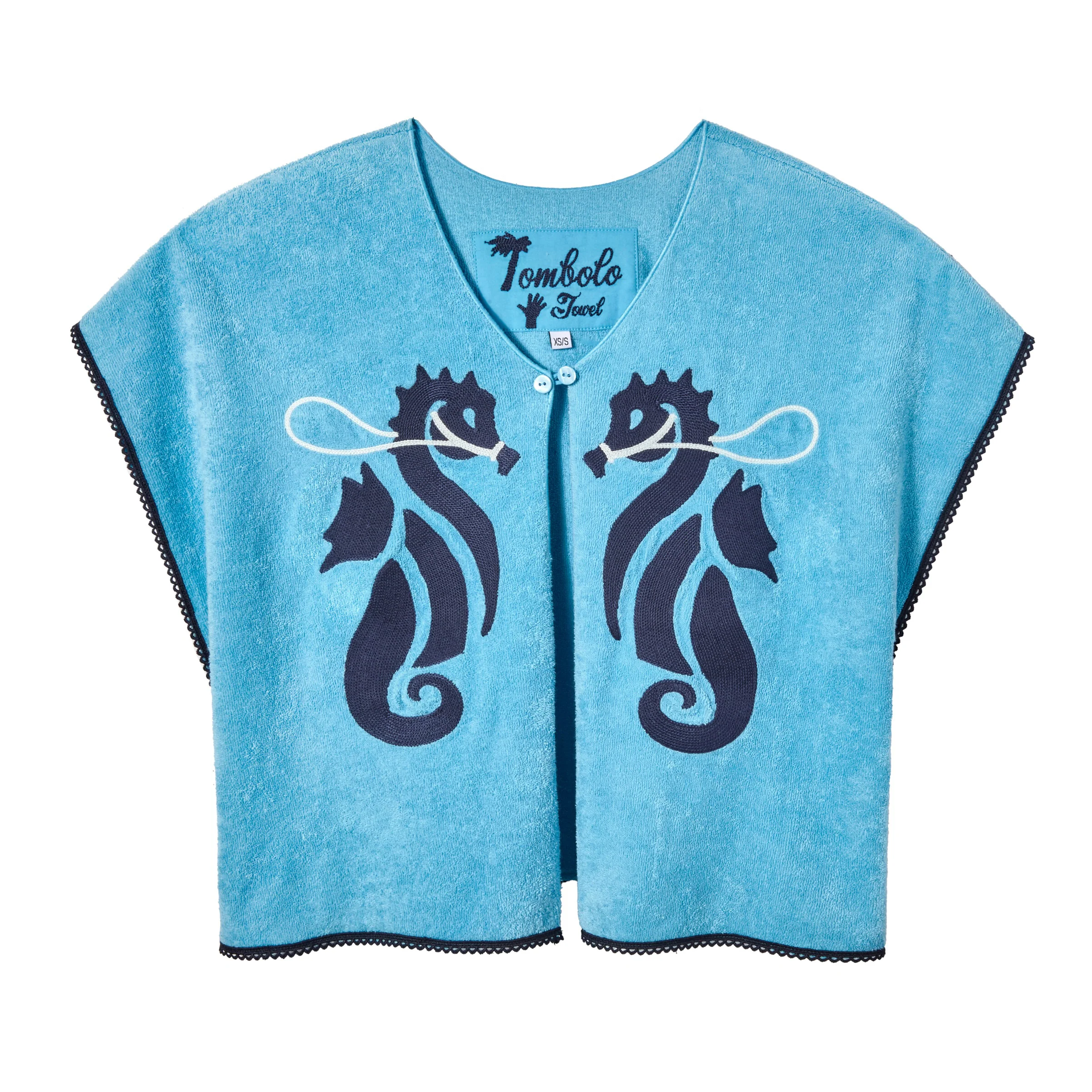 'Straight From the Seahorse's Mouth' Hand Towel Top